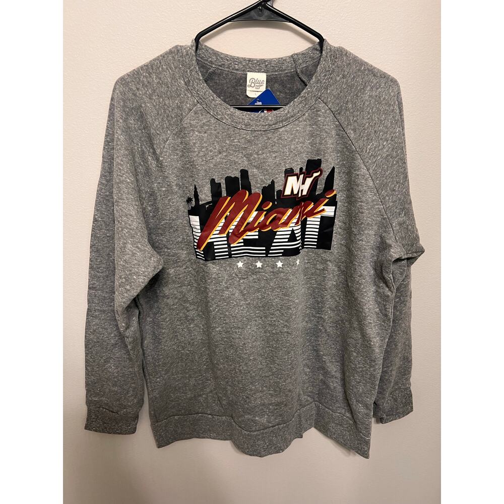 NBA Miami Heat Women’s Grey Crewneck Sweatshirt
